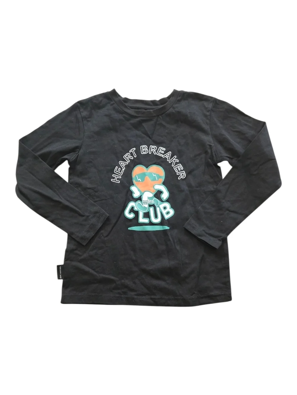 Dot Australia Black Heart Breaker Club Graphic Long Sleeve Kids Tee 7